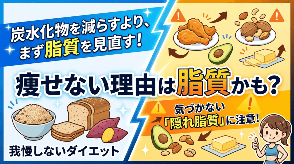 炭水化物よりも脂質を減らせ 戸田公園パーソナルジム 戸田公園パーソナルトレーニング 戸田市パーソナルトレーニング 戸田市パーソナルジム